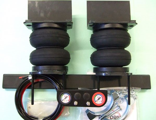 Mercedes Sprinter Bj. 2006-2018, Modelle 413-524 kompatible Zusatz-Luftfederung 6 Zoll Heavy Zweikreis Doppelfaltenbalg- Anlage, syst. LF1