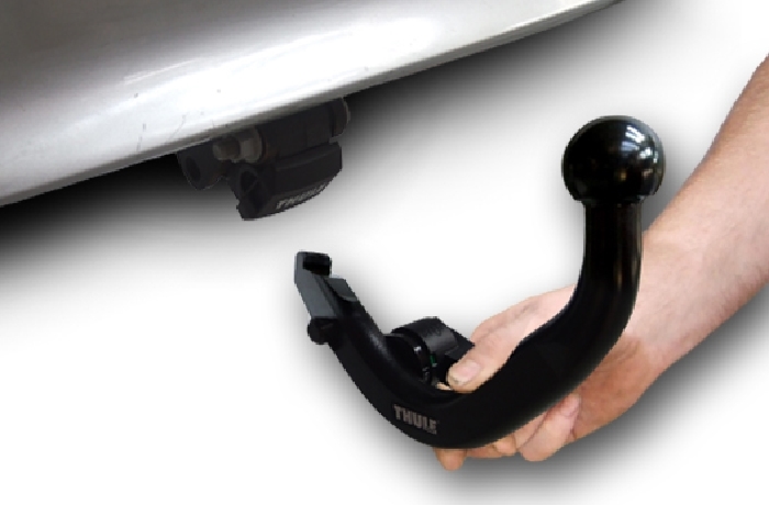 Anhängerkupplung für Opel-Corsa D, Fließheck, Baureihe 2011-2014 V-abnehmbar 45 Grad