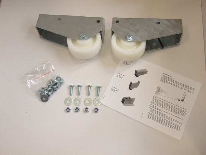 Ablaufrollen universal flache Ausführung