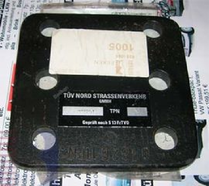 Absenkplatte f. 2- Loch Flanschkugel (Lochbild 90mm)