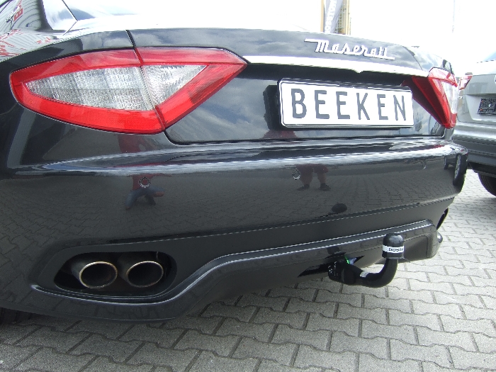 Anhängerkupplung für Maserati-GranTurismo inkl. Sport, nur für Heckträgerbetrieb, Montage nur bei uns im Haus, Baureihe 2017- V-abnehmbar