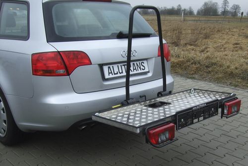 ALUTRANS Heckträger mit Wildwanne Jagd ca. 1200 x 460mm f. AHK AHK Lastenträger f. Jagd