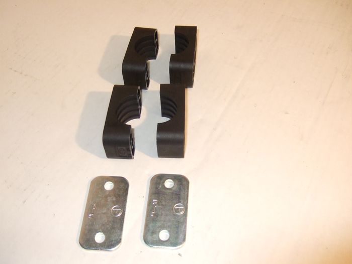 Halteschelle, Rohrschelle 30mm, komplett, 2er Set