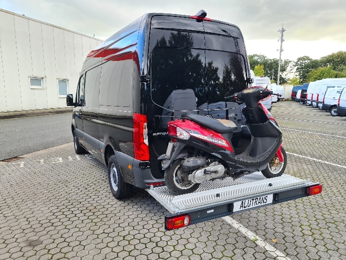 ALUTRANS KALUX 1 Roller/ Motorradträger, 200kg spez. für Mercedes Sprinter 3er Bj. 2018-, m. AHK