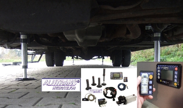 Hubstützen hydraulisch für LA STRADA NOVA M Wohnmobil Mercedes Ch. bis 3,8t PHi