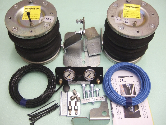 Mercedes Sprinter Bj. 1995-2006, Modelle 408-416 ohne ABS, max 4,6t, passende Zusatz-Luftfederung 8 Zoll Zweikreis Doppelfaltenbalg- Anlage, syst. LF3