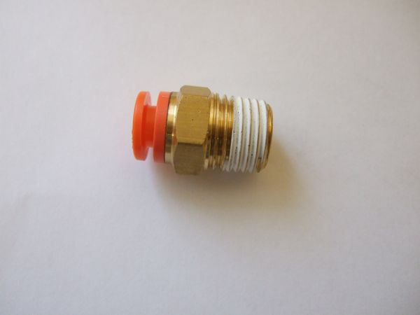 (LF1A) Balganschluss gerade, Gewinde 1/4, Schlauch 1/4 Zoll, 6,35 mm