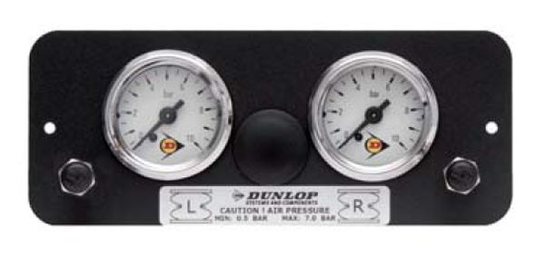 (LF3) Manometerblende für Zweikreisanlage, universal, incl. Manometer u. Befüllventil (Füllventile)