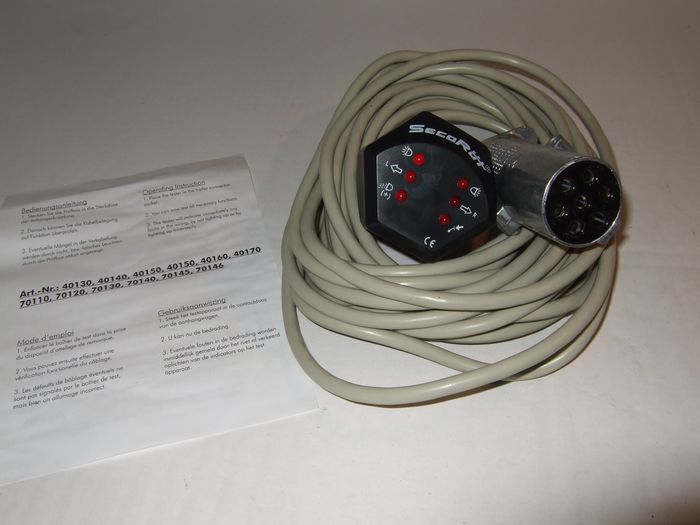 Prüfbox f. Steckdose 24V- 7pol. N und S Ausführung. m. Kabel