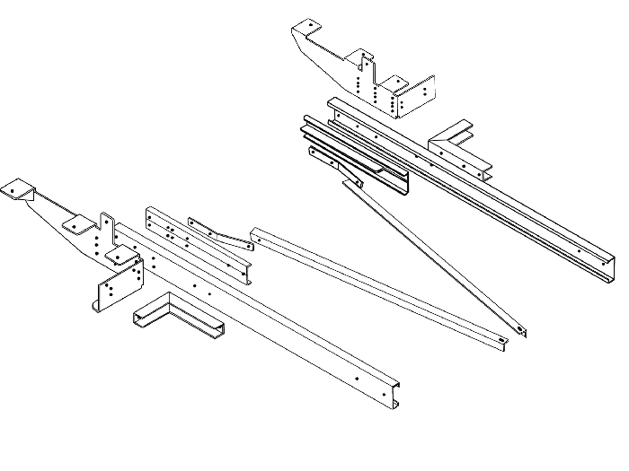 Rahmenverlängerung 2000 Basis BOSStow Typ 01 für Renault Master X62 Flachboden- Bj. 2010-