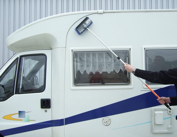 Waschbürste Wohnwagen/ Wohnmobil mit Teleskopstiel ALU !! AKTION !!
